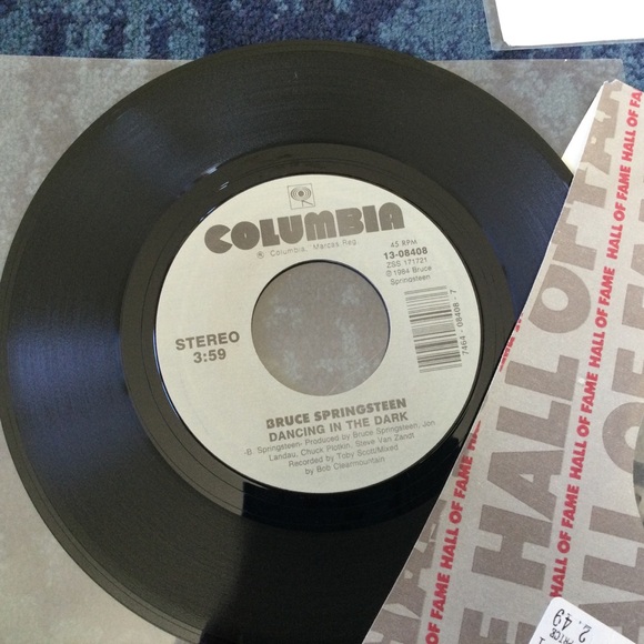 Lot of Six 45 Records Vinyl 80s Springsteen Diana Ross Blondie Billy Joel - Picture 14 of 16